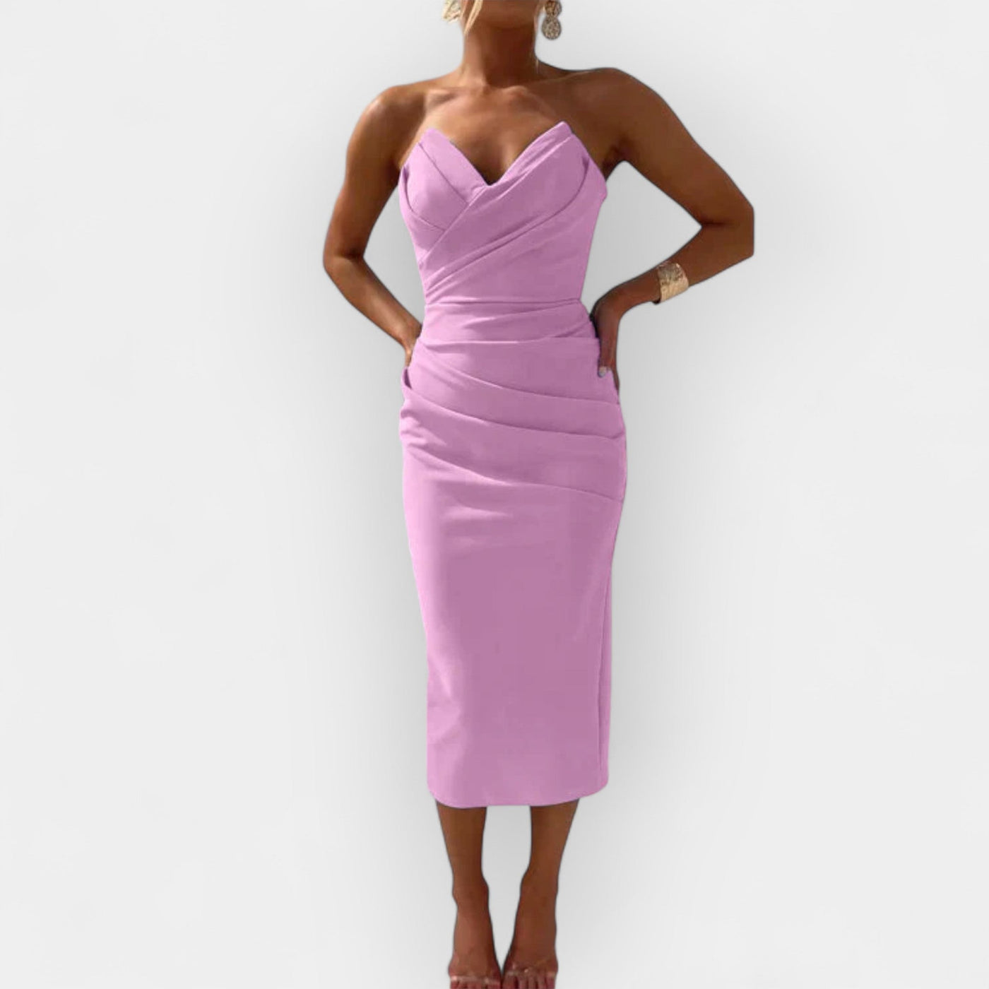 Fitted midi dress