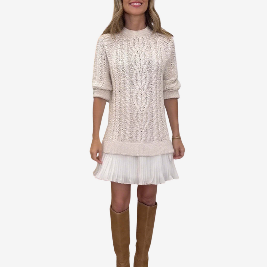 Gaëlle™ Dzianinowa Sukienka-Sweter