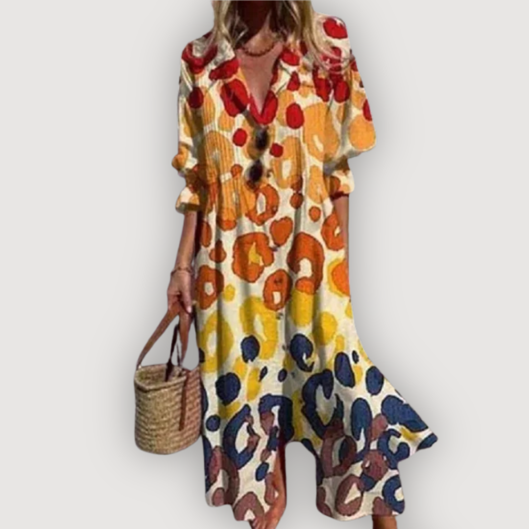 Serena – kwiecista sukienka maxi