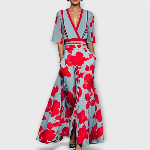 Zanele – Elegancka Sukienka w Kwiaty