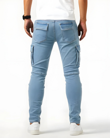 Edward - Stretch Navy Cargo Pants