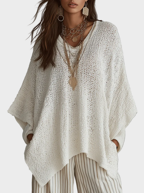 Natalie – dzianinowa boho sukienka