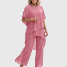 Linda – Elegancki komplet z warstwową bluzką