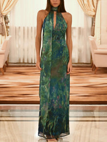 Isolyn - monet maxi dress – irises