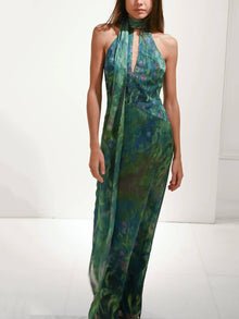 Isolyn - monet maxi dress – irises