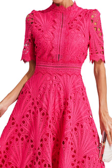 Hallie - lace midi dress