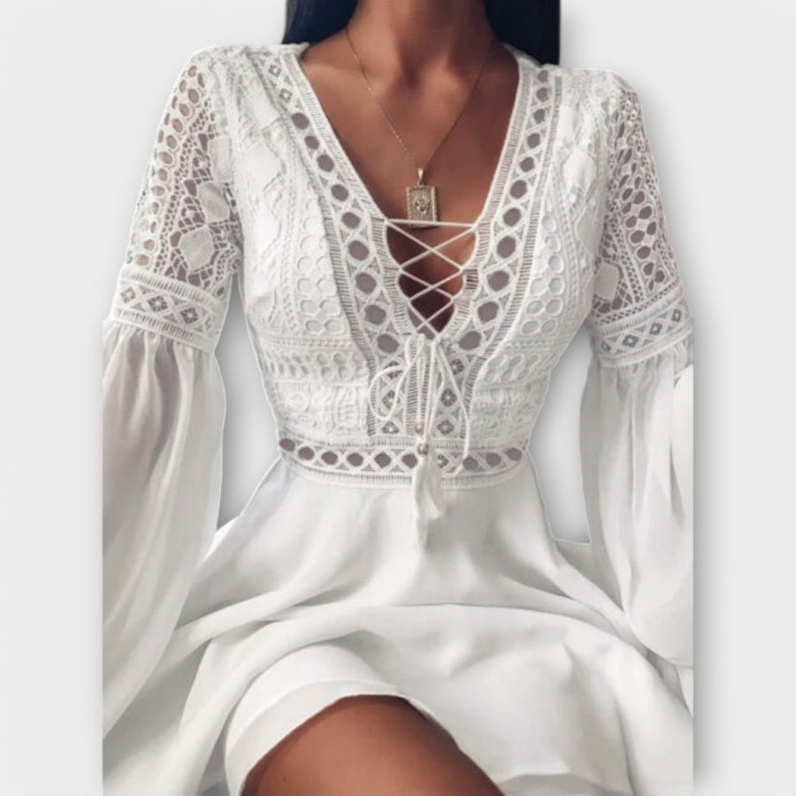 Krótka sukienka boho