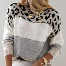 Maison Valmont - elegancki sweter w cętki lamparta