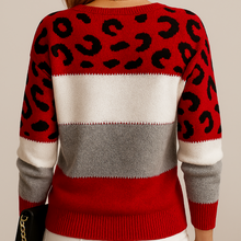 Pascaline - Sweter z nadrukiem w cętki leoparda