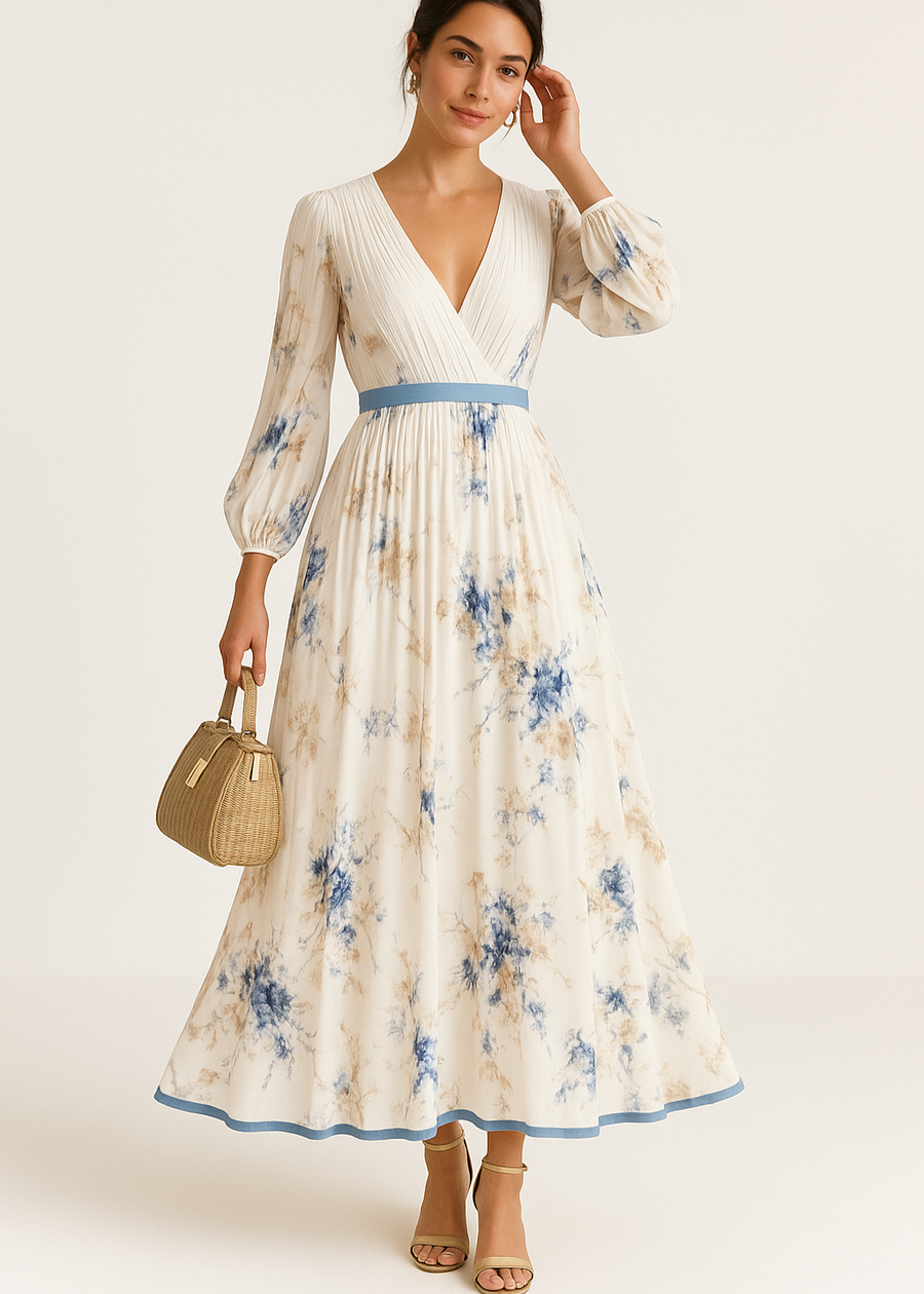 Katie | Elegancka Kwietna Sukienka Maxi