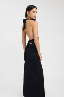 Lerato – Elegancka sukienka maxi z dekoltem typu halter