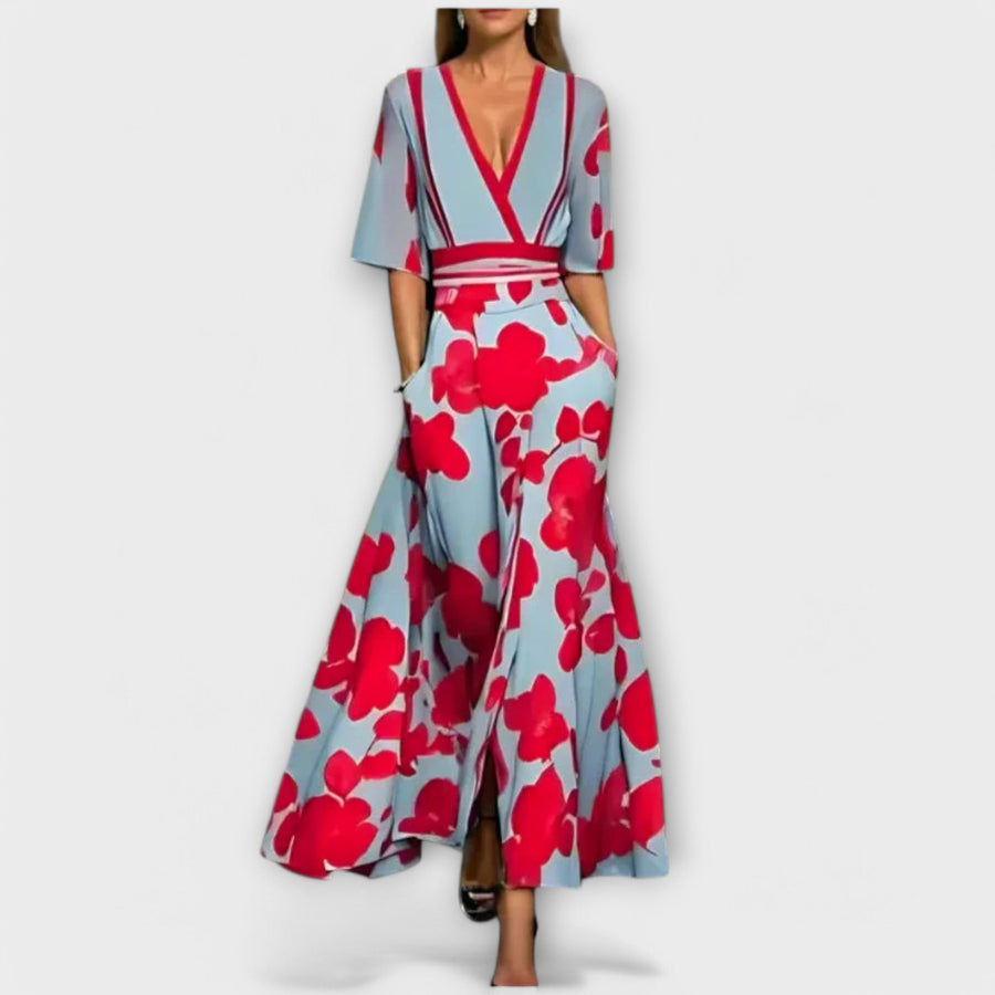 Zanele – Elegancka Sukienka w Kwiaty