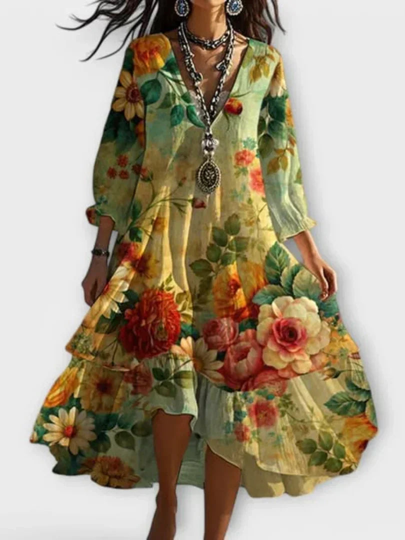 Luna - sukienka w kwiaty w stylu vintage