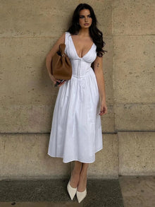 Midi corset sundress