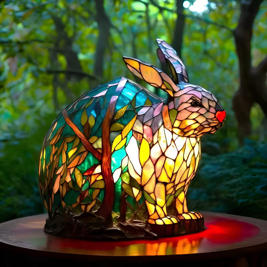 Noppie - kolorowa lampa królik