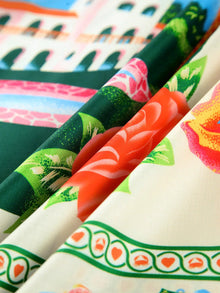 Sukienka maxi na ramiączkach Paradise print, idealna na wakacje