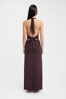 Lerato – Elegancka sukienka maxi z dekoltem typu halter