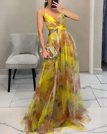 Giselle – urocza sukienka maxi z kwiatowym wzorem