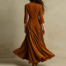Anna - długa welurowa suknia