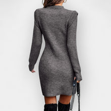 Ribbed knit dress