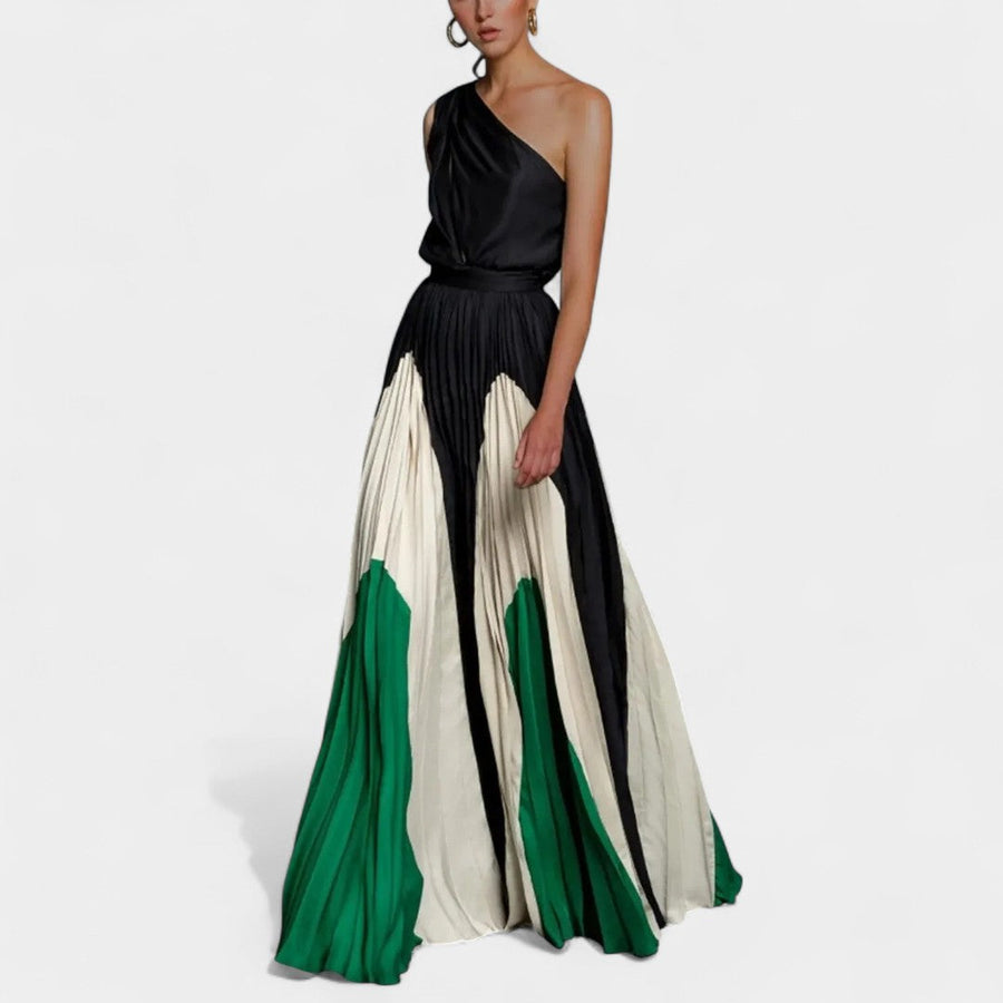 Poppy | Elegancka sukienka maxi na jedno ramię