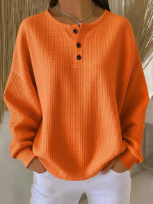 Annelie – Stylowy luźny top Henley