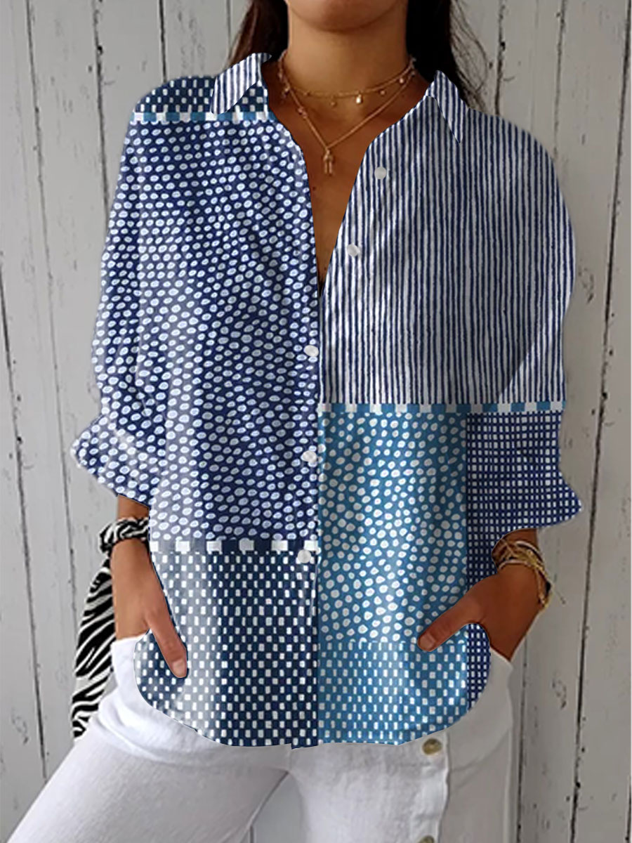 Fiora – bluzka Ocean Patchwork