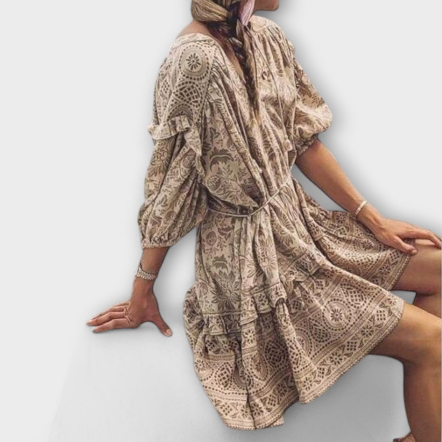 Miliani – Krótka Sukienka w Stylu Boho