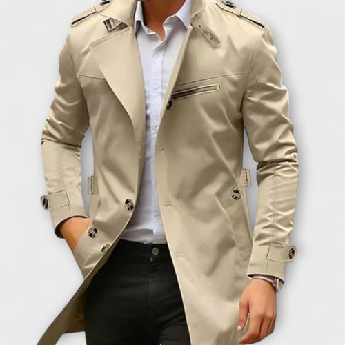 Ręcznie Wykonany Płaszcz Typu Trench Milan Elegancja dla Nowoczesnego Mężczyzny