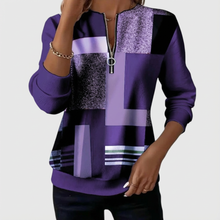 Maya – bluza casualowa z krótkim zamkiem