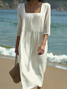 Amelia - Elegancka Sukienka Lniana